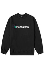 Load image into Gallery viewer, Manastash Stack Logo Sweat Crew - Black
